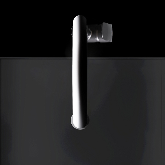 Смеситель для кухни AM.PM Like F8007822 высокий, черный, с гибким изливом и каналом питьевой воды-3