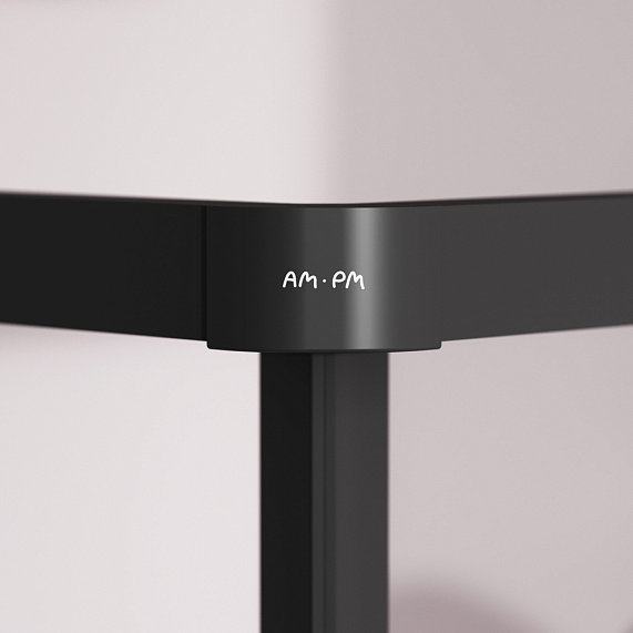 Душевое ограждение без поддона 100x80 AM.PM Above W9XG-403-10080-BT профиль черный-9