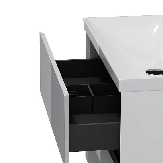 Тумба под раковину 80 AM.PM Above M9XFHX0802WG подвесная белая глянцевая-9