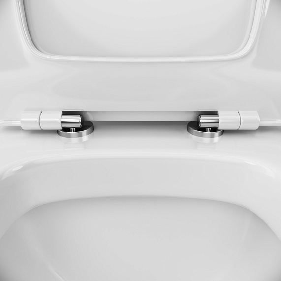 Унитаз напольный Damixa Origin Bit 778608SC с сиденьем микролифт, белый-5