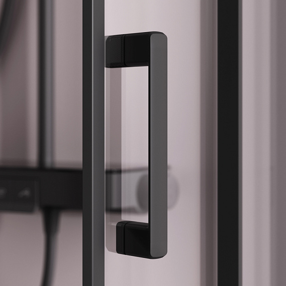 Душевое ограждение без поддона 90x90 AM.PM Above W9XG-401-9090-BT профиль черный-6