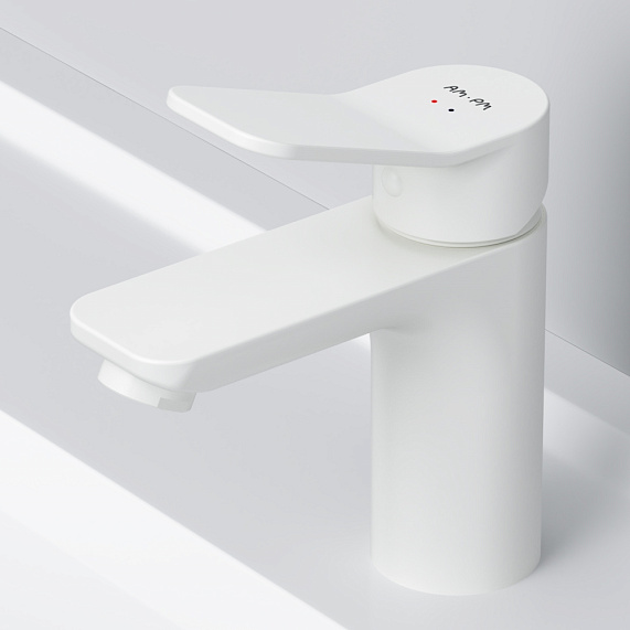 Смеситель для раковины (умывальника) AM.PM X-Joy F85A02133 белый-2