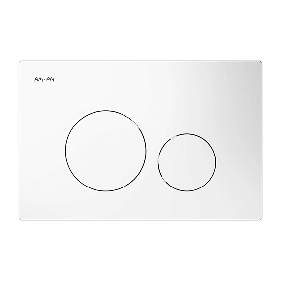 Клавиша для инсталляции AM.PM Tech I049001LM пневматическая, пластик, глянцевая белая