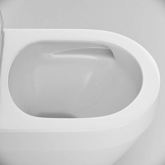 Унитаз подвесной AM.PM Spirit V2.0 C701900SC безободковый с сиденьем микролифт, белый-7