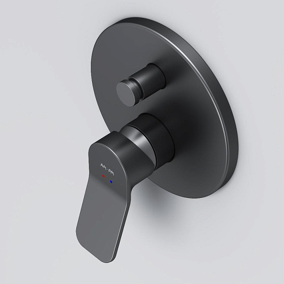 Смеситель для ванны и душа AM.PM X-Joy F85A45022 черный встраиваемый-2