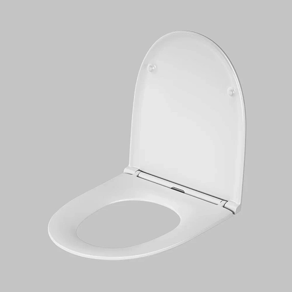 Сиденье (крышка) для унитаза AM.PM Awe C117853WH с микролифтом, дюропласт, белое-2