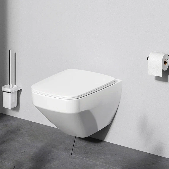 Унитаз подвесной безободковый с инсталляцией AM.PM Inspire 2.0 IS47001.50A1700 сиденьем микролифт, белой пневм. клавишей-2