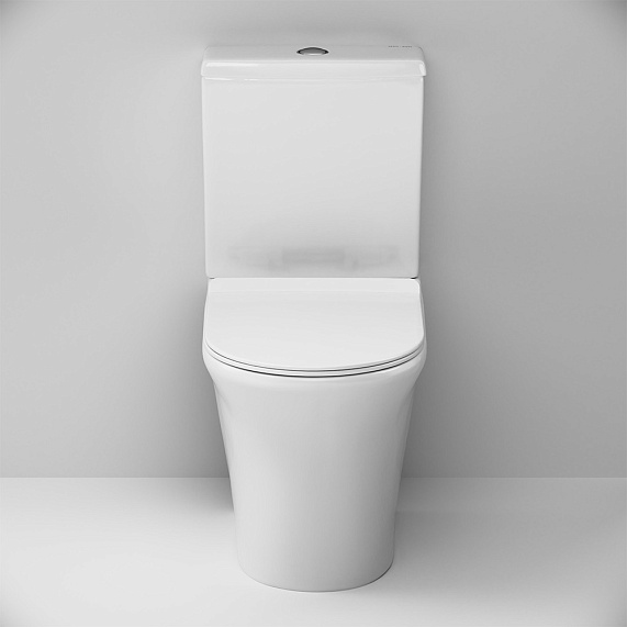 Унитаз-компакт напольный AM.PM Stern C7L8600SC безободковый с сиденьем микролифт, белый-6