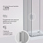 Душевое ограждение без поддона 90x90 AM.PM Gem W90G-403-9090MT профиль серебристый