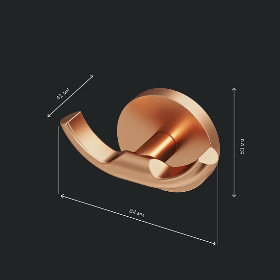 Крючок для полотенец двойной AM.PM X-Joy A85A35644 розовое золото-4