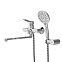 Смеситель для ванны и душа AM.PM X-Joy F85A95000 длинный излив, душевая лейка, шланг 1750, хром