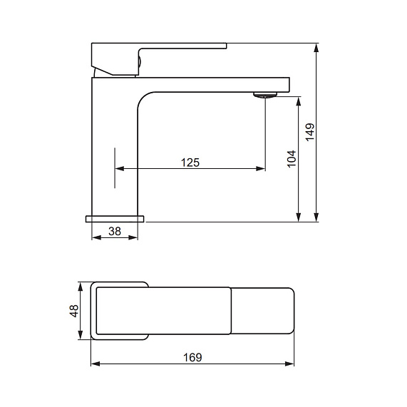 Смеситель для раковины (умывальника) Damixa Gala 530210600 золото-3