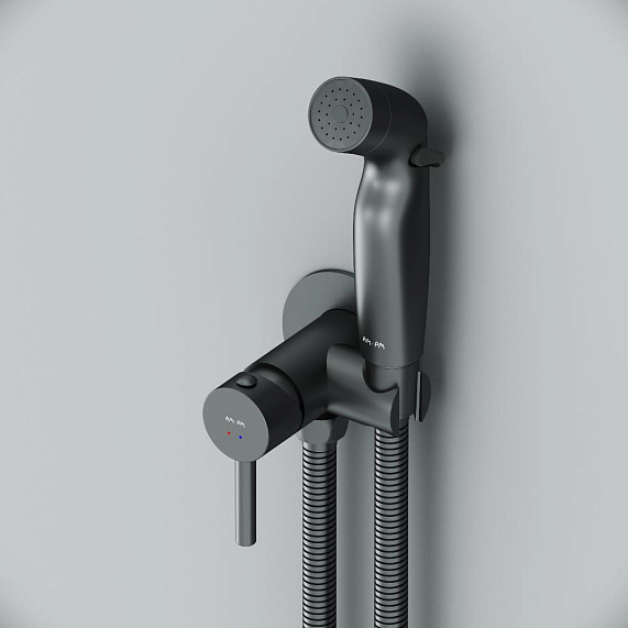 Гигиенический душ со смесителем AM.PM Above F0H9X022 черный встраиваемый-5