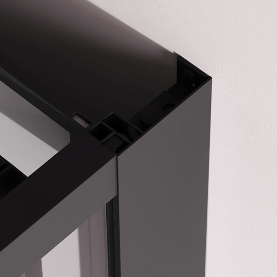 Душевая кабина 90x90 AM.PM Above W9XC-403-9090BT профиль черный матовый, низкий поддон-6