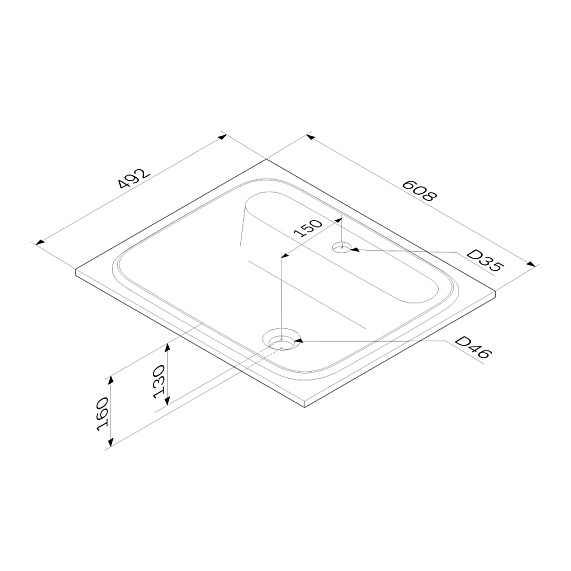 Тумба с раковиной 60 AM.PM Func M8FFUX0601WG подвесная/напольная на ножках белый глянец-2