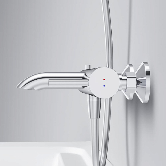 Смеситель для ванны и душа AM.PM Libre F6010000 хром-3