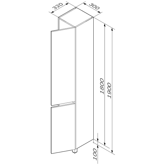 Мебель для ванной 75 AM.PM Gem S напольная, графит напольная-1